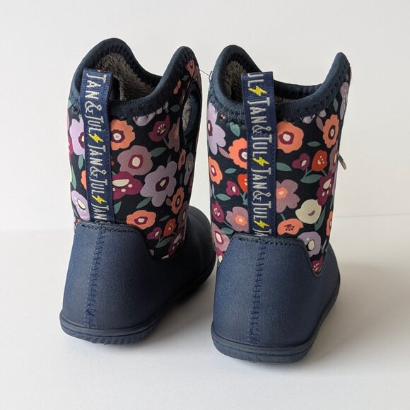 🌸 Jan & Jul Toasty-Dry Lite Winter Boots - Winter Flowers - Size 13 Little Kid - Picture 8 of 9